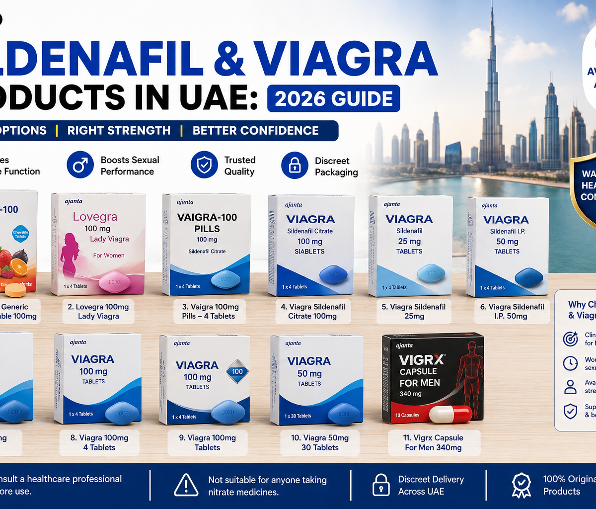 Top Sildenafil and Viagra products in UAE 2026
